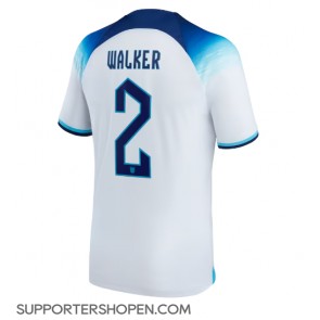 England Kyle Walker #2 Hemma Matchtröja VM 2022 Kortärmad